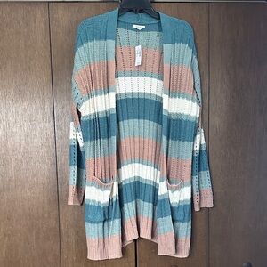 Maurices Multicolor Striped Cardigan NEW with tags!
